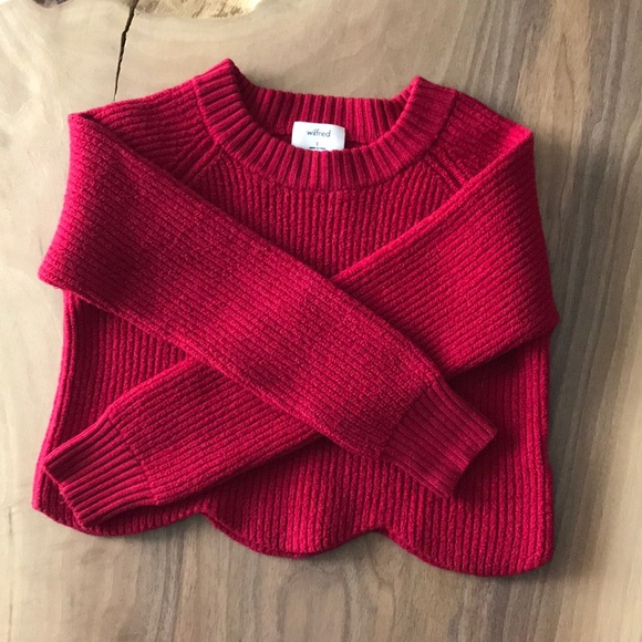 Wilfred Sweaters - Wilfred Red Cropped Sweater